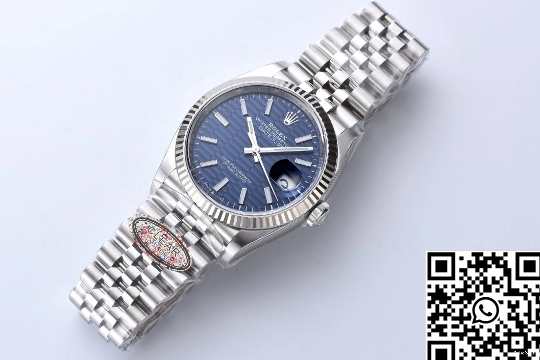 Blue Clean 36mm M126234 Factory Rolex Datejust Motif Dial 0707
